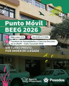 Llega el punto BEG a la Facultad de Humanidades y Ciencias Sociales