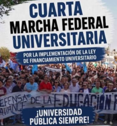 Universidades de todo el país marchan en lo que es la 4ta. marcha Federal