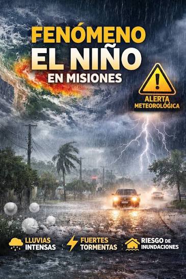 El Niño castigará con fuerza al Litoral: Misiones y Corrientes lideran el mapa de zonas más afectadas por las lluvias