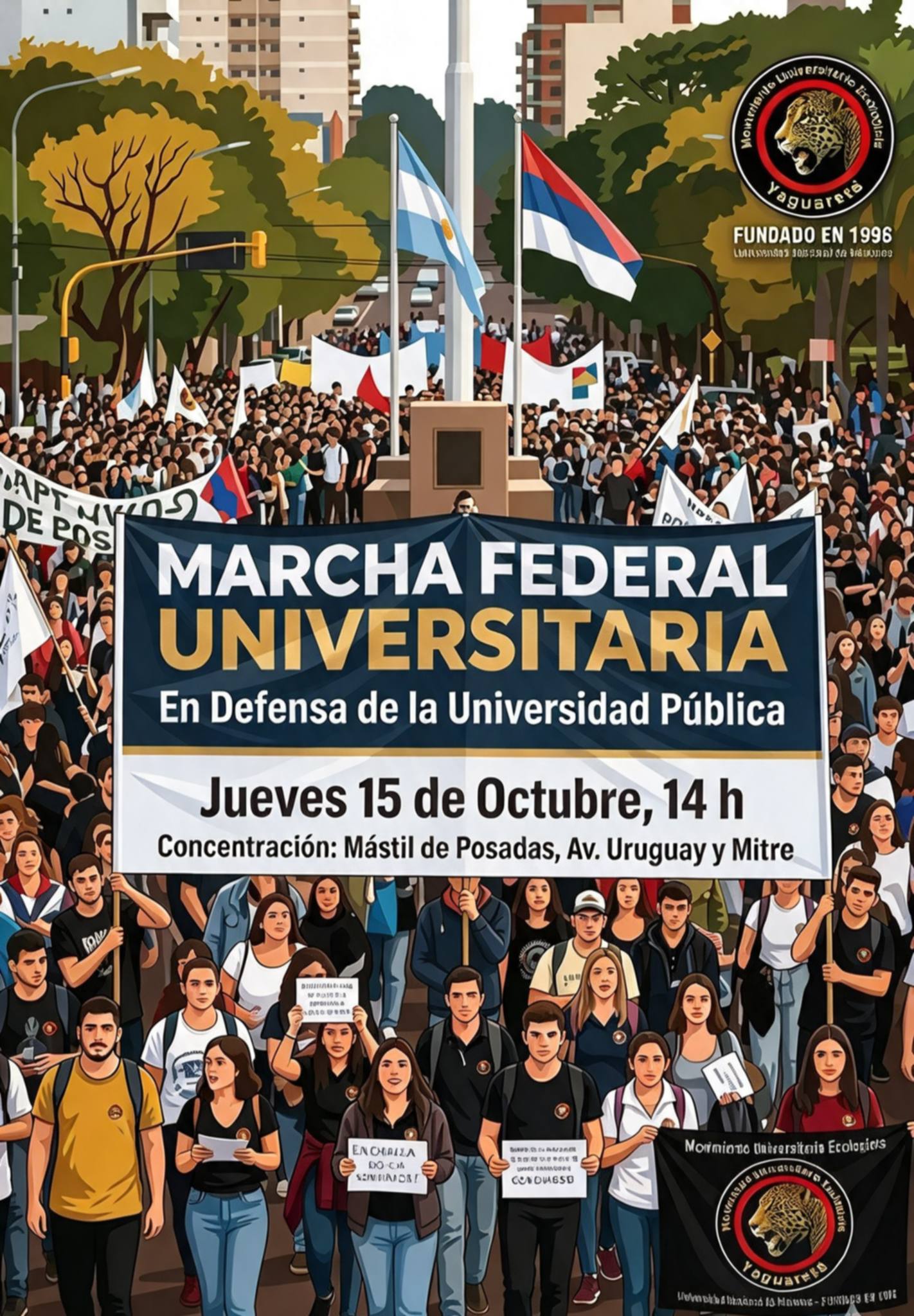 La universidad pública vuelve a las calles: Misiones se moviliza el 15 de octubre